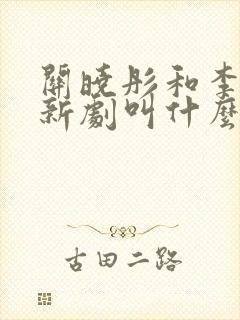 关晓彤和李昀锐新剧叫什么