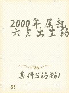 2000年属龙六月出生的命运