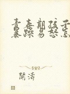 青春期孩子性格暴躁易怒怎么办