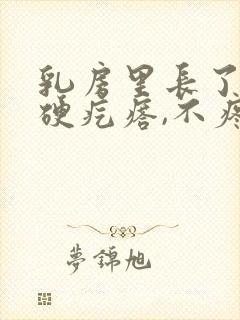 乳房里长了一个硬疙瘩,不疼