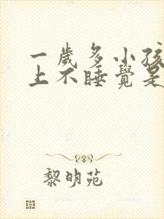 一岁多小孩子晚上不睡觉是什么原因封面