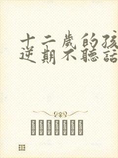 十二岁的孩子叛逆期不听话怎么办封面