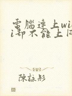 电脑连上wifi却不能上网封面