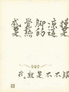 感觉脚凉摸上去是热的这是怎么回事封面