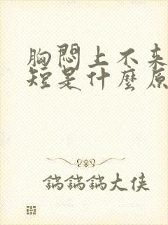 胸闷上不来气气短是什么原因