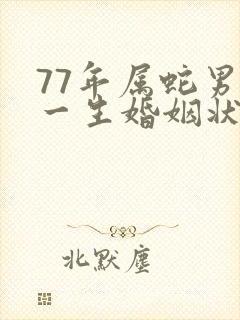 77年属蛇男的一生婚姻状况封面