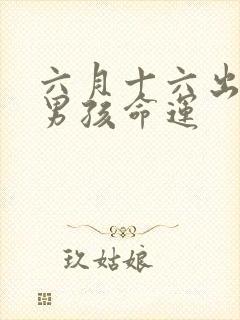 六月十六出生的男孩命运