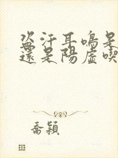 盗汗耳鸣是阴虚还是阳虚吃什么药封面