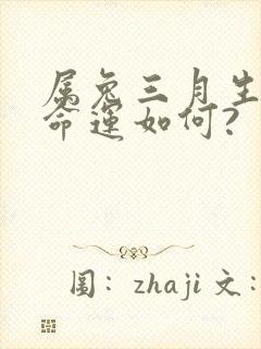 属兔三月生的人命运如何?封面