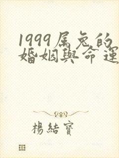 1999属兔的婚姻与命运