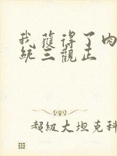 我获得了肉禽系统三观正