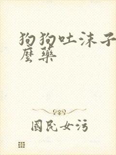 狗狗吐沫子吃什么药封面