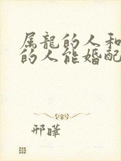 属龙的人和属兔的人能婚配吗