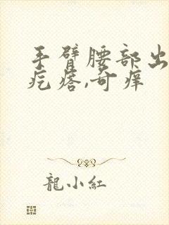 手臂腰部出现小疙瘩,奇痒封面