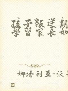 孩子叛逆期讨厌学习家长如何引导封面