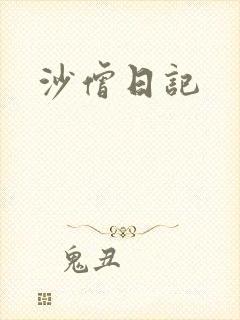 沙僧日记封面