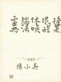 电脑休眠后黑屏无法唤醒是什么原因