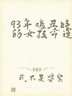 93年鸡丑时生的女孩命运封面