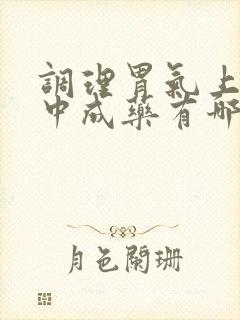 调理胃气上逆的中成药有哪些封面