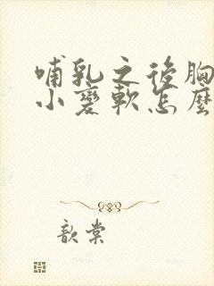 哺乳之后胸部变小变软怎么办封面