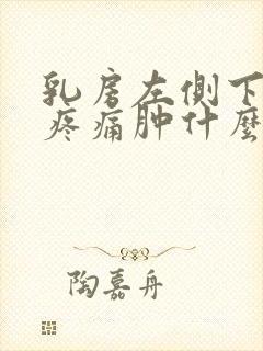 乳房左侧下边缘疼痛肿什么原因