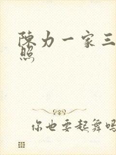 陈力一家三口近照封面