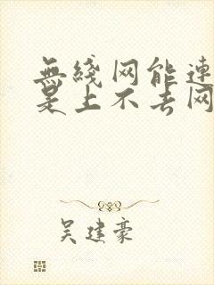 无线网能连接但是上不去网