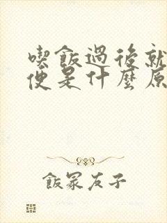 吃饭过后就拉大便是什么原因