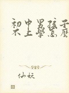 初中男孩子叛逆不上学怎么办