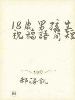 18岁男孩生日祝福语简短独特