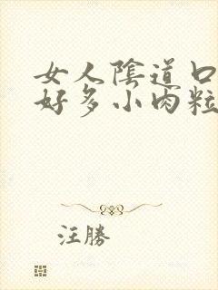 女人阴道口起了好多小肉粒像小米粒