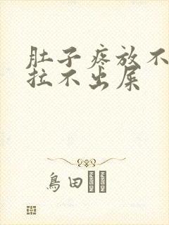 肚子疼放不出屁拉不出屎封面