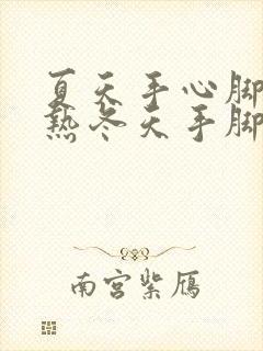 夏天手心脚心发热冬天手脚又冰冷封面