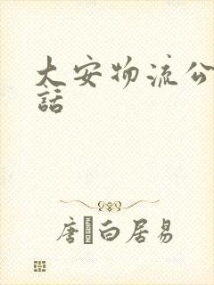 大安物流公司电话封面