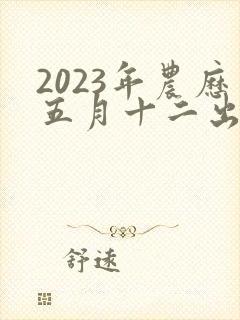 2023年农历五月十二出生男孩命运