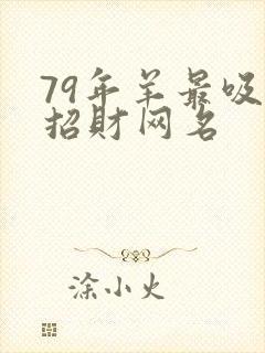79年羊最吸财招财网名