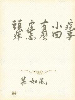 头皮有小疙瘩还痒怎么回事封面