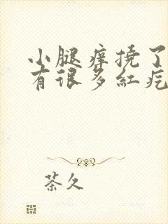 小腿痒挠了之后有很多红疙瘩