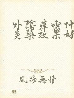 外阴痒吃什么消炎药效果好