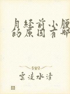 月经前小腹疼痛的原因有哪些