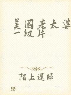 美国老太婆黄色一级片封面