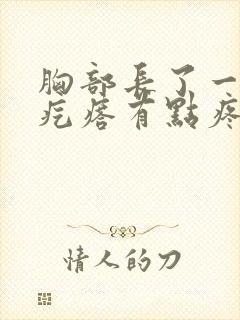 胸部长了一个硬疙瘩有点疼