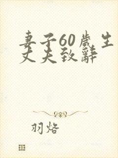 妻子60岁生日丈夫致辞