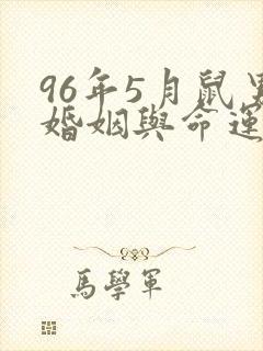 96年5月鼠男婚姻与命运
