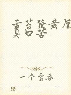 舌苔发黄厚腻口臭口苦