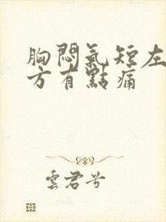 胸闷气短左胸上方有点痛