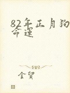 82年正月狗女命运