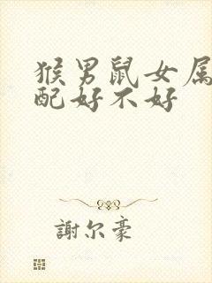 猴男鼠女属相婚配好不好