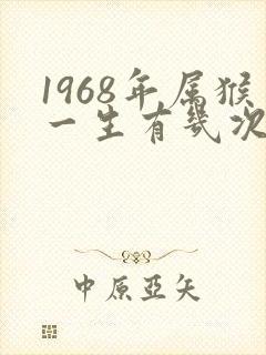 1968年属猴一生有几次婚姻