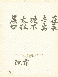 屎太硬卡在肛门口拉不出来怎么办封面